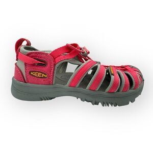 NWOT Keen Little Kids' Seacamp II CNX Sandal Shoes Pink/Grey Big Kids 3 1022979